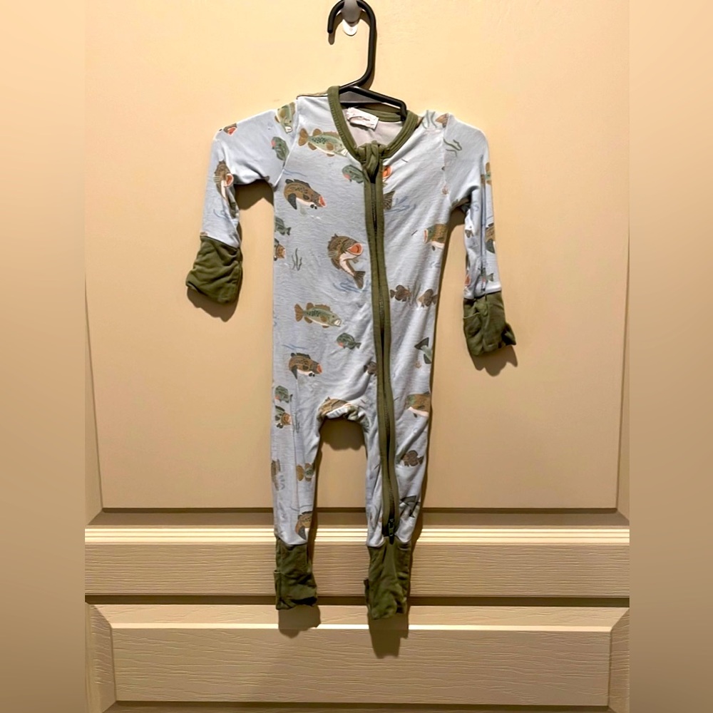 Angel Dear bamboo sleeper with convertible foot and hand flaps